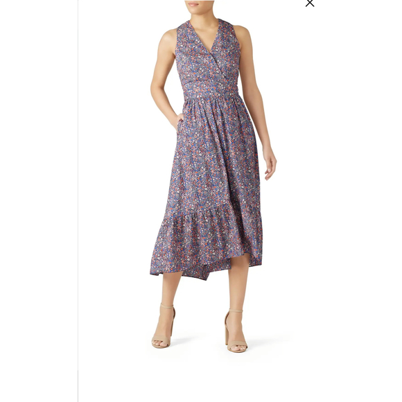 J. Crew Dresses J Crew Liberty Print Fabric Floral Maxi Dress Size